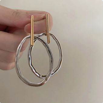 Y2K Fashion 2000s Hoop Earrings - Retro Aesthetic Jewelry for Trendy Outfits