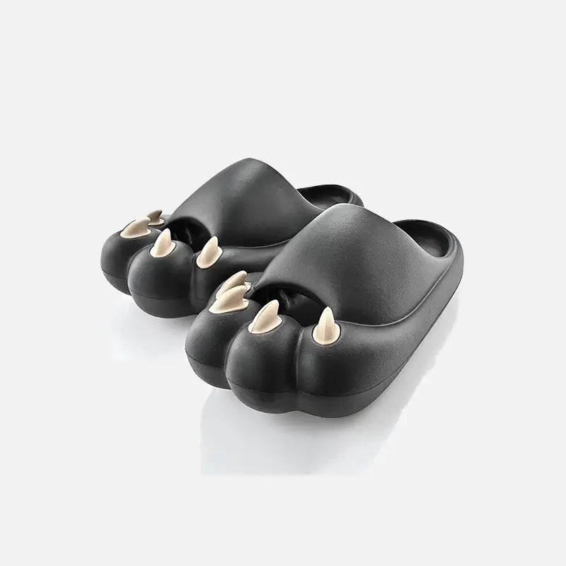 Y2K Fashion Cats Paw Claw House Slippers - Cute Cozy Aesthetic Footwear for Home