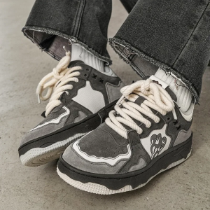 Y2K Flame Sneakers: Trendy Grunge Style Footwear for Aesthetic Outfits