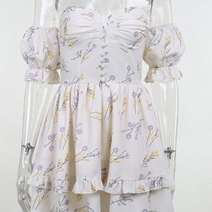 Y2K Floral Dress: Vintage-Inspired Aesthetic for Effortless Coquette Style