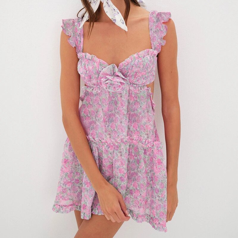 Y2K Floral Dress: Vintage-Inspired Aesthetic for Effortless Coquette Style