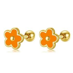 Y2K Flower Earrings Studs - Cute Coquette Aesthetic Jewelry for Trendy Outfits