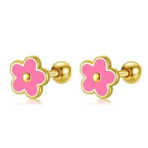 Y2K Flower Earrings Studs - Cute Coquette Aesthetic Jewelry for Trendy Outfits