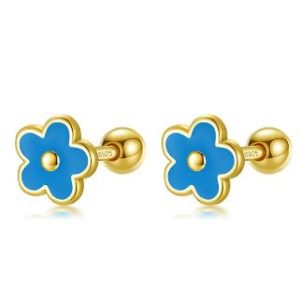 Y2K Flower Earrings Studs - Cute Coquette Aesthetic Jewelry for Trendy Outfits