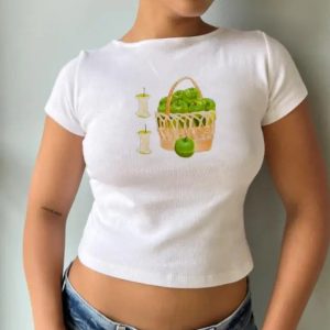 Y2K Fruit Prints Cropped T-Shirts for Trendy Aesthetic Outfits and Summer Vibes