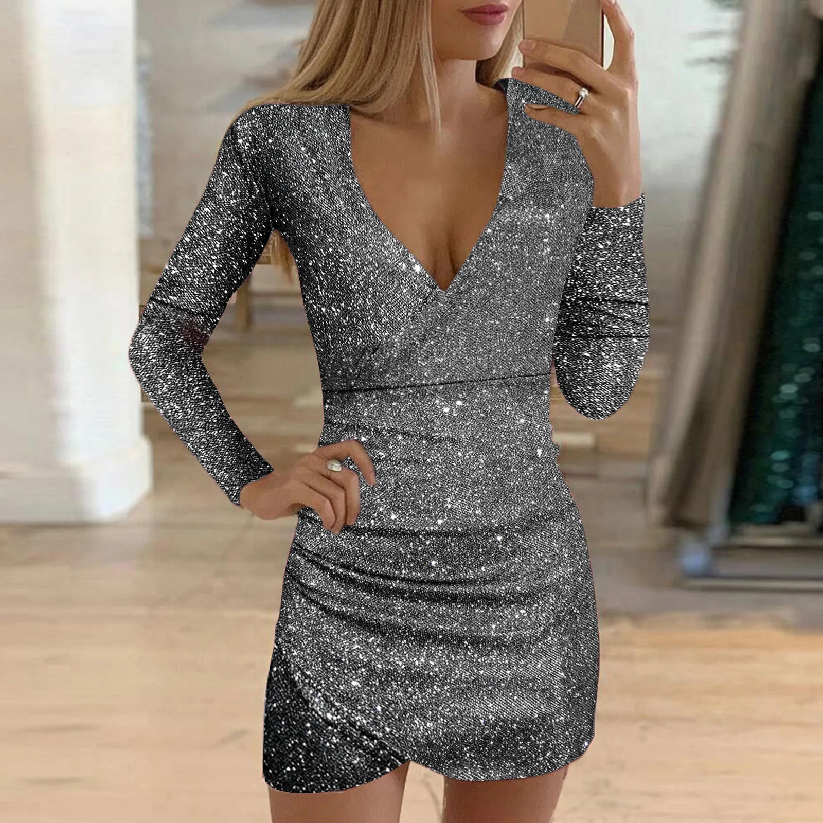 Y2K Glitter Dress: Sparkly Vintage-Inspired Y2K Fashion for a Glamorous Look