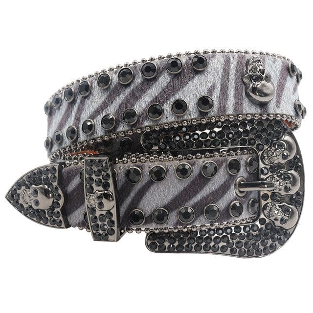 Y2K Gray Fur Belt for Coquette Aesthetic and Grunge Style Outfits