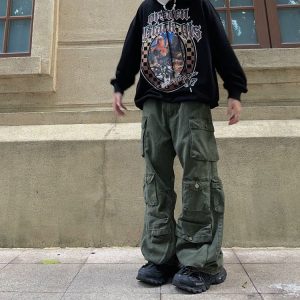 Y2K Green Cargo Pants: Trendy Y2K Style for Aesthetic Outfits and Comfy Looks