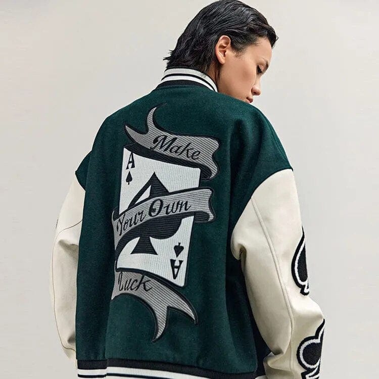 Y2K Green Varsity Jacket: Trendy Y2K Style for Aesthetic Outfits and Retro Fashion Lovers