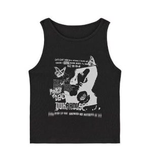 Y2K Grunge Aesthetic Sleeveless Tank Top for Trendy Vintage Vibes