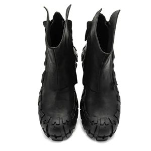 Y2K Grunge Black Boots for Edgy Aesthetic Outfits and Retro Fashion Styles