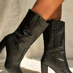 Y2K Grunge Black Boots for Edgy Aesthetic Outfits and Retro Fashion Styles