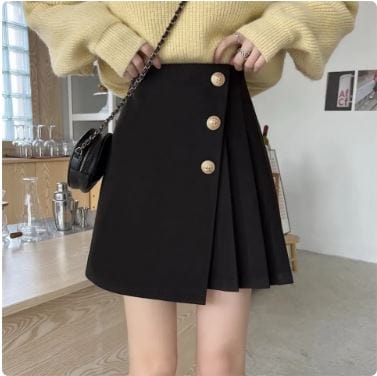 Y2K Grunge Black Mini Skirt - Trendy Aesthetic Skirt for Stylish Outfits