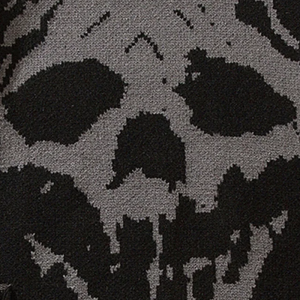 Y2K Grunge Black Skull Sweater - Edgy Aesthetic Top for Alternative Fashion Lovers