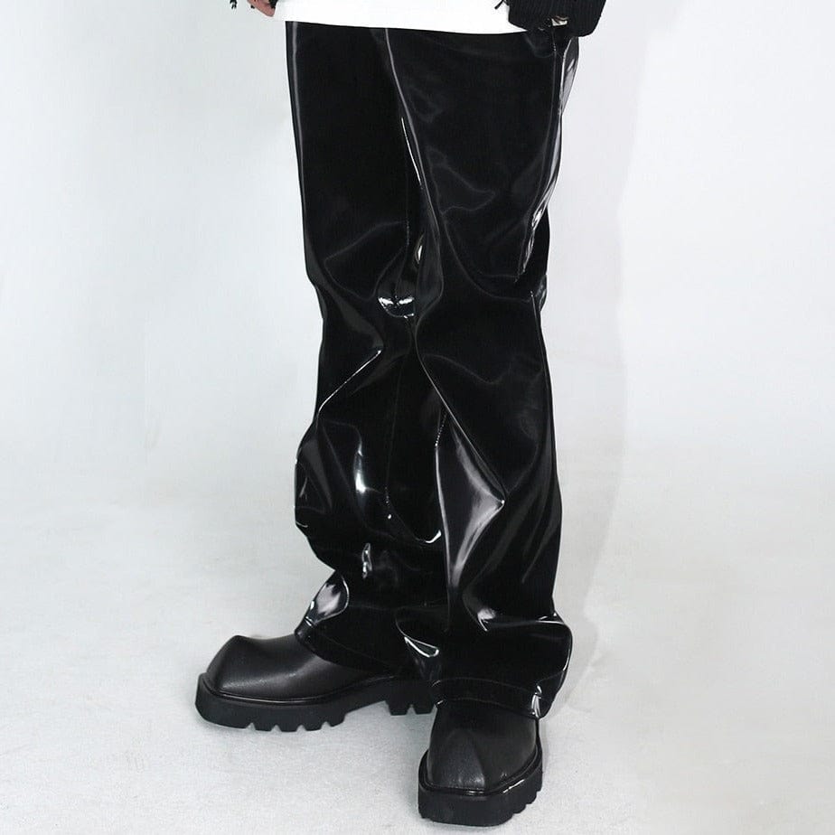 Y2K Grunge Leather Pants for Trendy Aesthetic Outfits and Edgy Fashion Statements