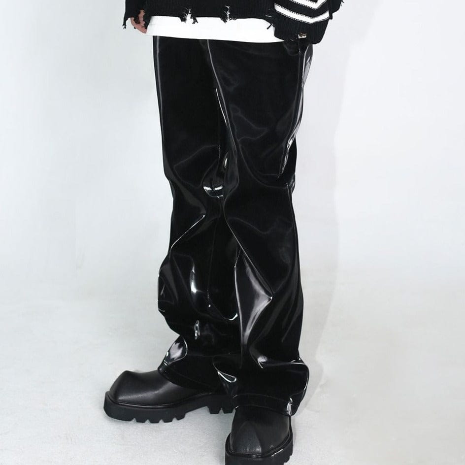 Y2K Grunge Leather Pants for Trendy Aesthetic Outfits and Edgy Fashion Statements