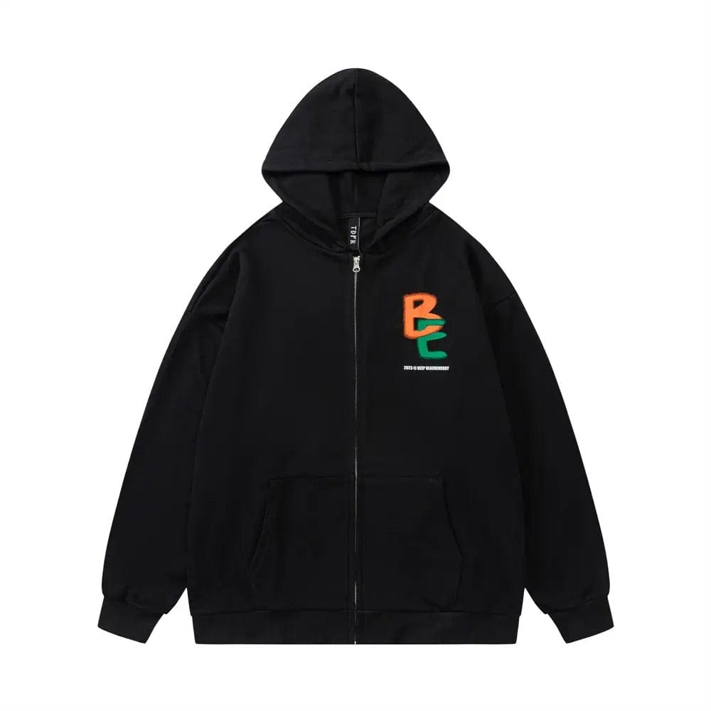 Y2K Grunge Style Black Energy Hoodie for Aesthetic Outfits and Comfy Looks