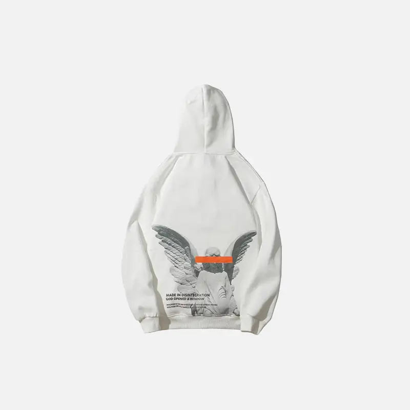 Y2K Grunge Style Disintegration Hoodie - Trendy Aesthetic Pullover for Vintage Vibes