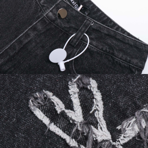 Y2K Grunge Style Jeans with Crosses - Edgy Aesthetic Denim for Unique Outfits