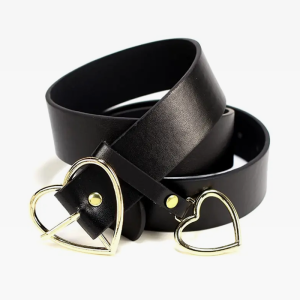 Y2K Heart Belt: Trendy Coquette Style Accessory for Aesthetic Outfits and Grunge Looks