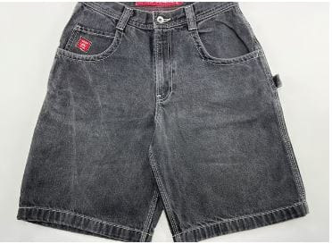 Y2K Hip Hop Denim Shorts: Trendy Grunge Style for Aesthetic Outfits and Casual Looks