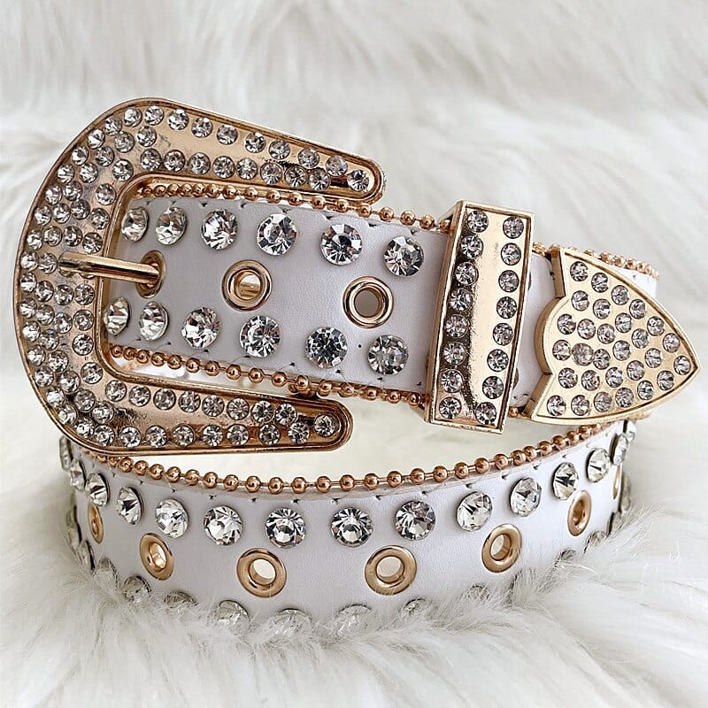 Y2K Jeweled Belt for Coquette Aesthetic and Grunge Style Outfits