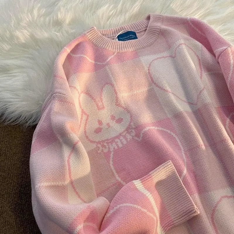 Y2K Kawaii Oversized Hoodie for Cozy Aesthetic Vibes and Cute Layering