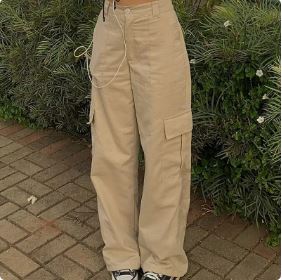 Y2K Khaki Cargo Pants: Trendy Y2K Style with a Grunge Aesthetic for Effortless Chic