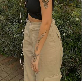 Y2K Khaki Cargo Pants: Trendy Y2K Style with a Grunge Aesthetic for Effortless Chic