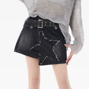 Y2K Mini Jean Skirt - Trendy Cargo Style for Aesthetic Outfits and Vintage Vibes