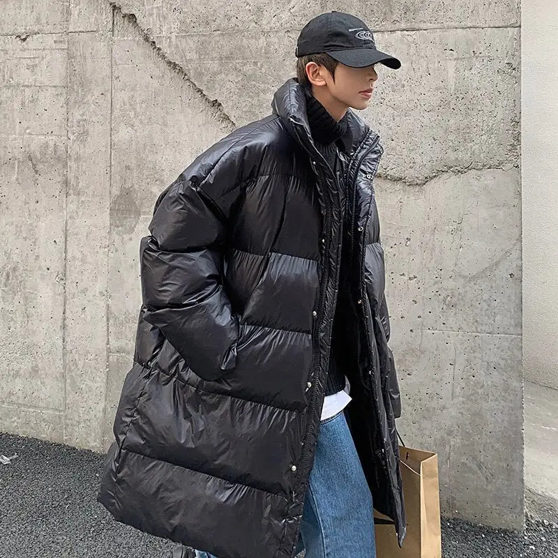 Y2K Oversized Puffer Jacket for Cozy Winter Aesthetic Fashion