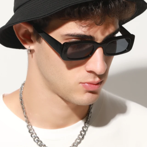 Y2K Rectangle Sunglasses for Retro Aesthetic Looks and Stylish Y2K Fashion Statements