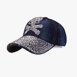 Y2K Rhinestone Hat: Sparkly Accessory for Coquette Aesthetic and Y2K Fashion Lovers