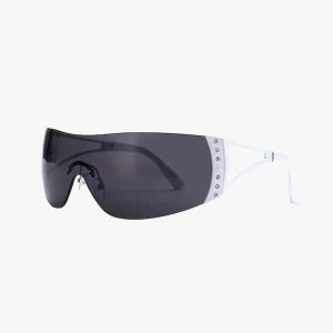 Y2K Rimless Sunglasses for Retro Aesthetic Looks - Trendy Y2K Fashion Accessory