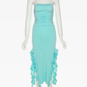 Y2K Ruffle Dress: Cute Coquette Aesthetic for Effortless Y2K Style and Charm