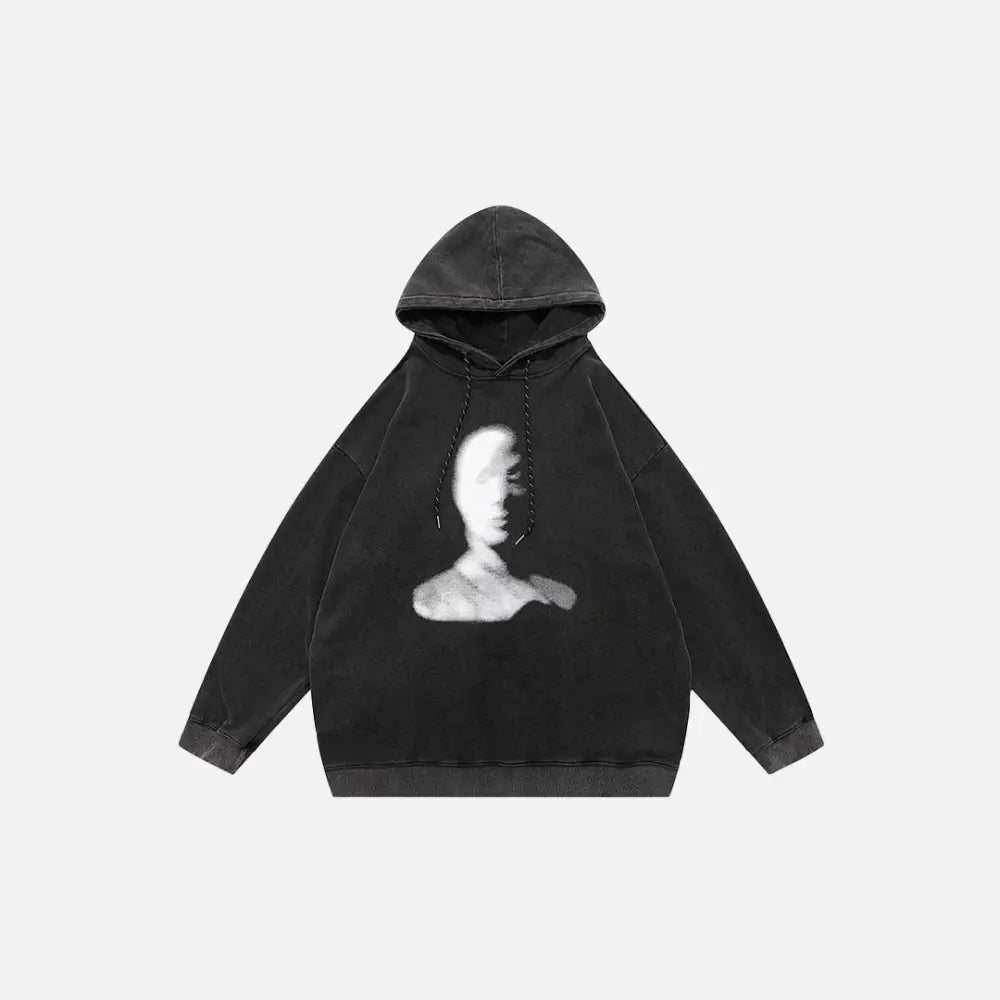 Y2K Schizophrenia Hoodie: Embrace Grunge Aesthetic with Comfy Vintage Vibes