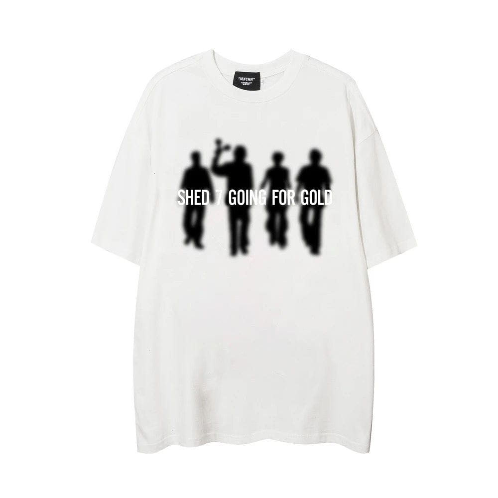 Y2K Shadow Graphic Tee: Trendy Y2K Aesthetic Top for Stylish Outfits and Casual Looks