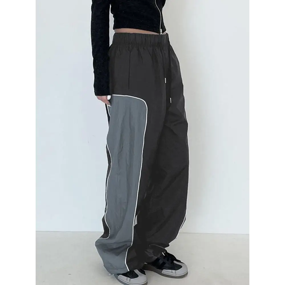 Y2K Side Stripe Cargo Pants for Trendy Grunge and Coquette Aesthetic Outfits