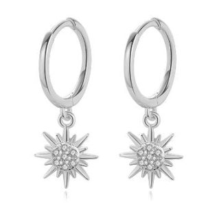 Y2K Silver Earrings: Trendy Coquette Aesthetic Jewelry for Y2K Fashion Lovers