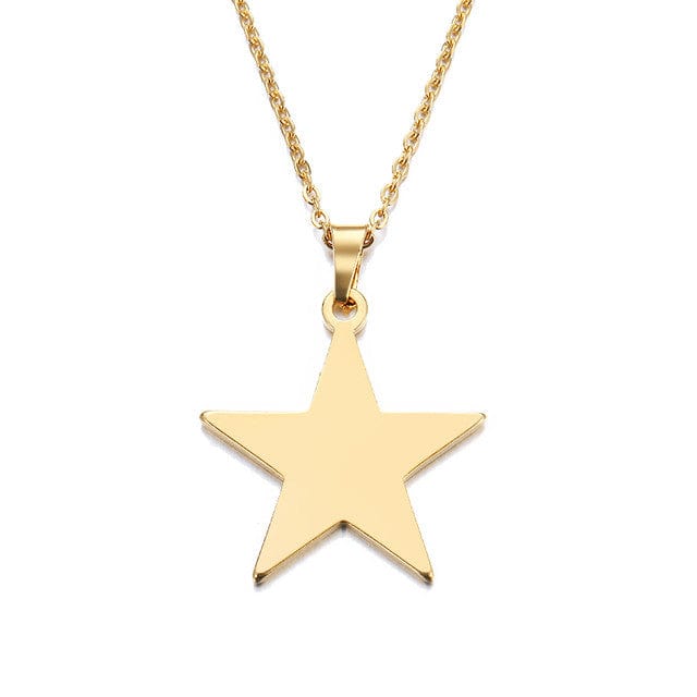 Y2K Silver Star Necklace - Trendy Coquette Aesthetic Jewelry for Y2K Fashion Lovers