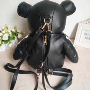 Y2K Skeleton Bear Backpack: Cute Aesthetic Bag for Y2K Fashion Lovers