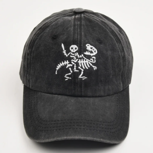 Y2K Skeleton Cap: Trendy Grunge Aesthetic Hat for Edgy Outfits and Unique Style