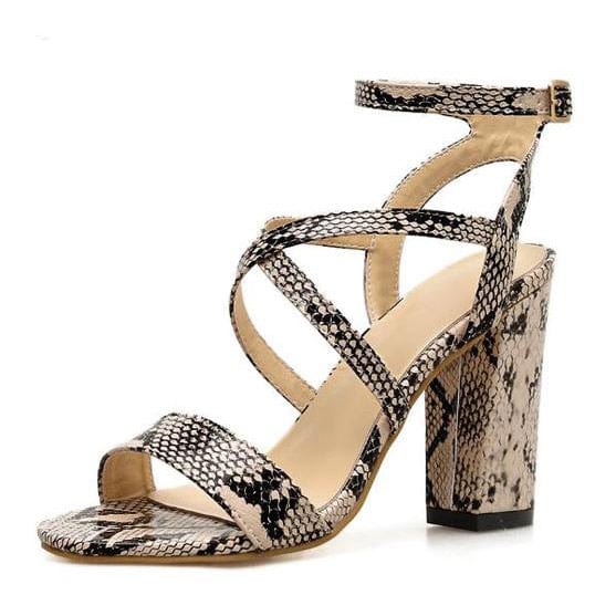 Y2K Snakeskin Heeled Sandals for Trendy Coquette and Grunge Aesthetic Outfits