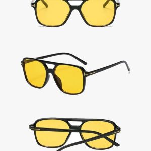 Y2K Square Sunglasses: Retro Aesthetic Eyewear for Y2K Fashion Lovers