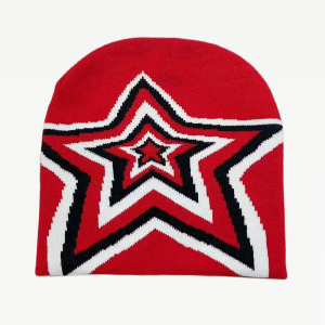 Y2K Star Beanie: Trendy Aesthetic Accessory for Coquette and Grunge Styles