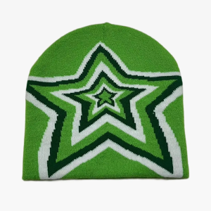 Y2K Star Beanie: Trendy Aesthetic Accessory for Coquette and Grunge Styles