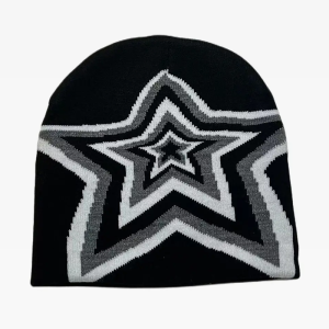 Y2K Star Beanie: Trendy Aesthetic Accessory for Coquette and Grunge Styles