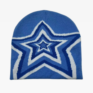 Y2K Star Beanie: Trendy Aesthetic Accessory for Coquette and Grunge Styles