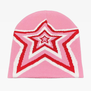 Y2K Star Beanie: Trendy Aesthetic Accessory for Coquette and Grunge Styles