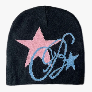 Y2K Star Beanie: Trendy Y2K Aesthetic Accessory for Cozy, Cute Outfits